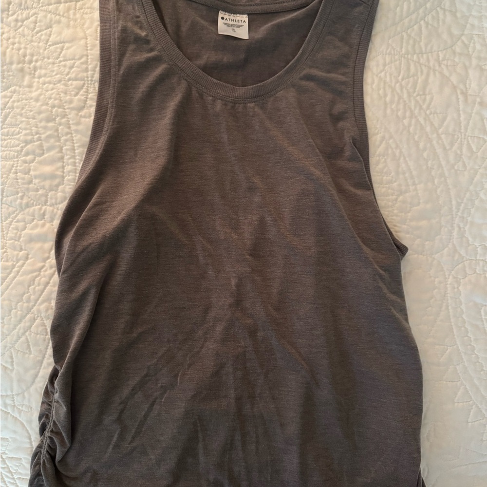 Athleta Gray Sleeveless Top